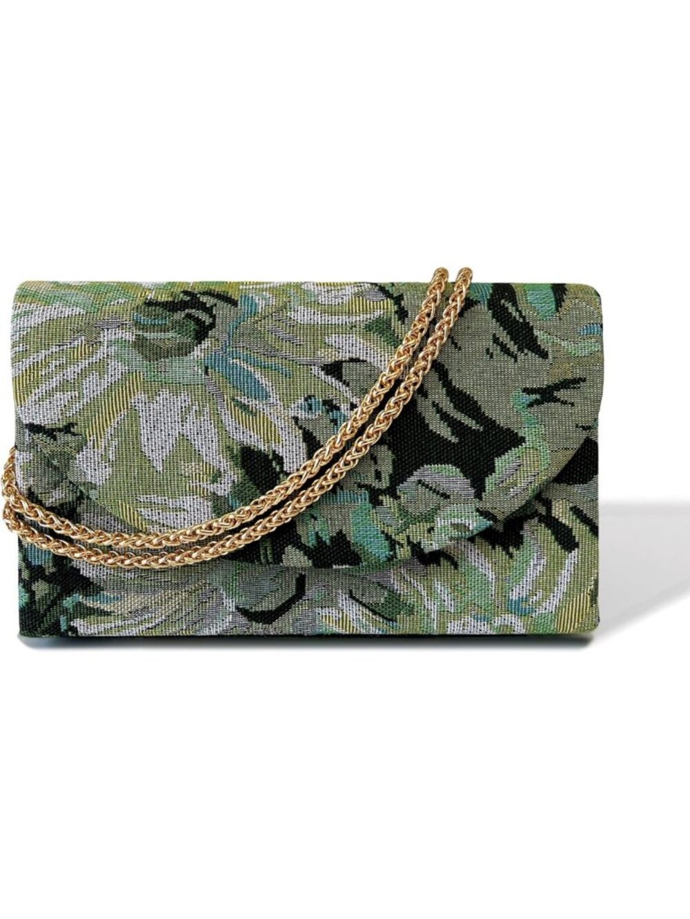 Floral Embroidered Evening Clutch Purse - Cute Crossbody Handbag for Weddings